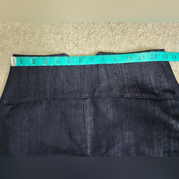 TALULA ARITZIA Silver Indigo Bustier Denim Mini Skirt. Size 6 - Picture 11 of 13